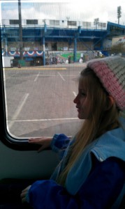 Enjoying the bus ride